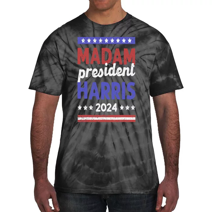 Kamala Harris 2024 Madam President IM Speaking Democrat Tie-Dye T-Shirt