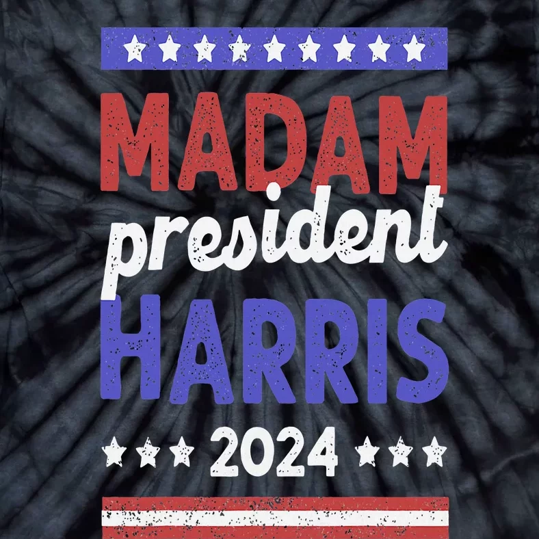 Kamala Harris 2024 Madam President IM Speaking Democrat Tie-Dye T-Shirt