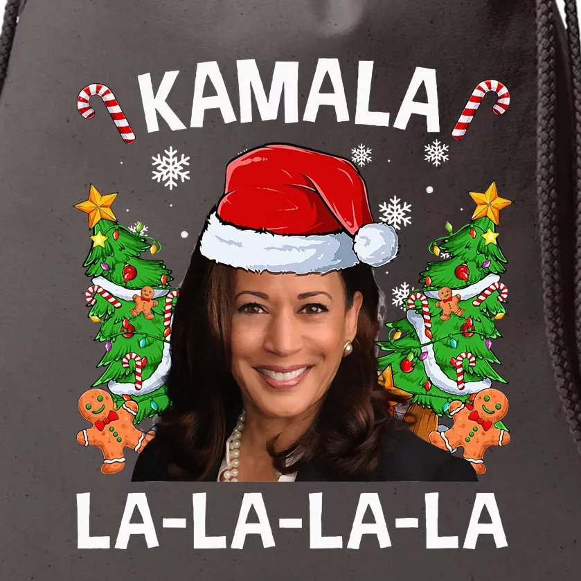 Kamala Harris 2024 Christmas Comma La Xmas Drawstring Bag