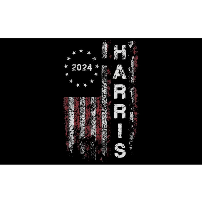 Kamala Harris 2024 For President Campaign Us Flag Vintage Gift Bumper Sticker