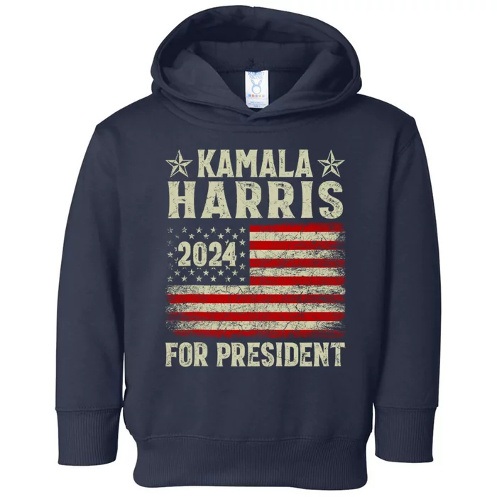 Kamala Harris 2024 For President Toddler Hoodie