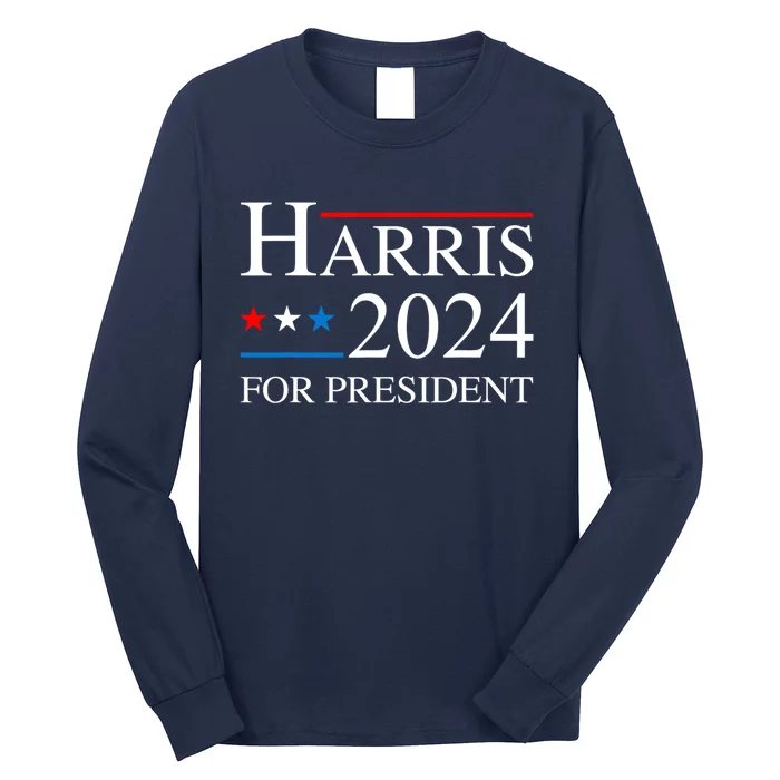 Kamala Harris 2024 For President Long Sleeve Shirt