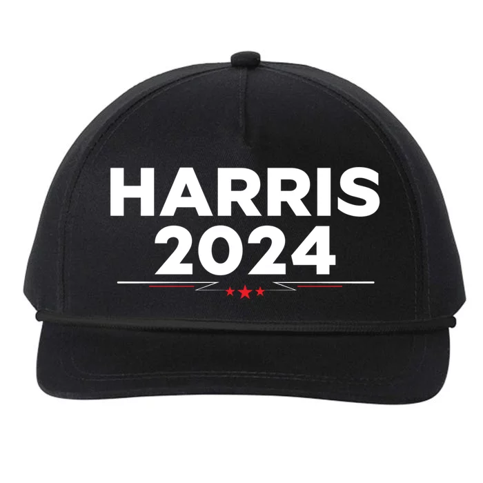 Kamala Harris 2024 For President Snapback Five-Panel Rope Hat