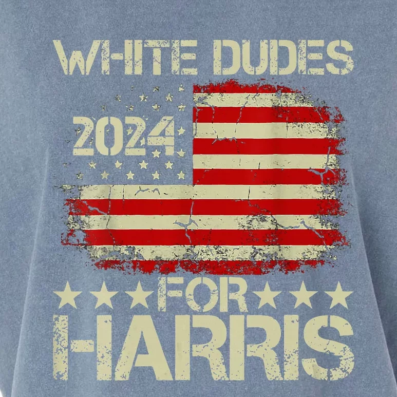 Kamala Harris 2024 White Dudes For Harris 2024 Garment-Dyed Women's Muscle Tee