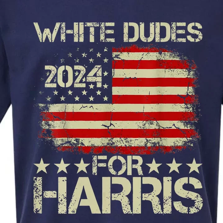 Kamala Harris 2024 White Dudes For Harris 2024 Sueded Cloud Jersey T-Shirt