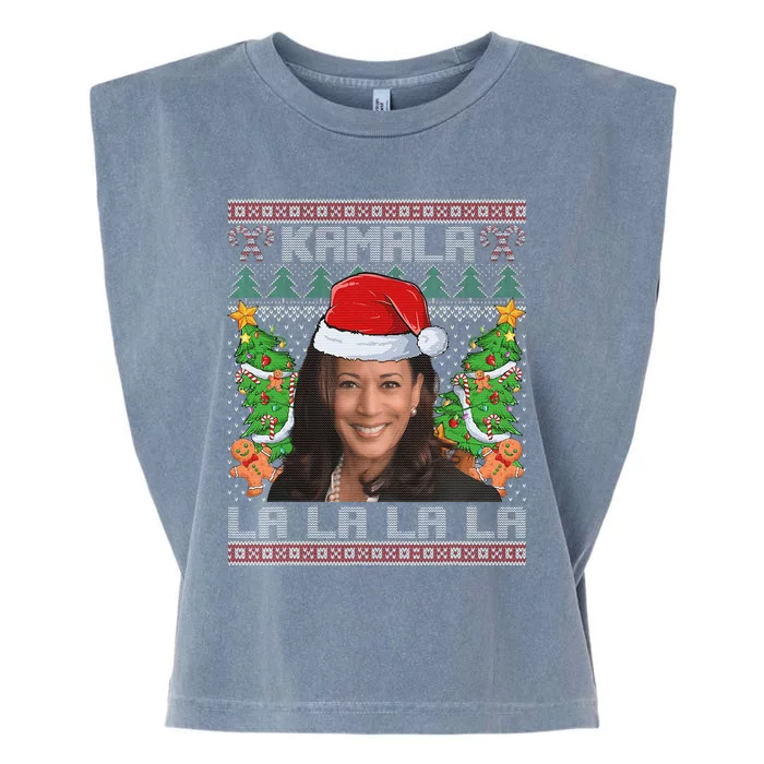 Kamala Harris 2024 Christmas Comma La Xmas Garment-Dyed Women's Muscle Tee