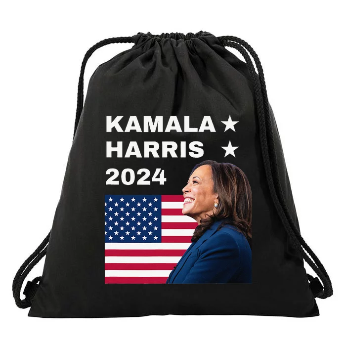 Kamala Harris 2024 Kamala For President Kamala2024 Drawstring Bag