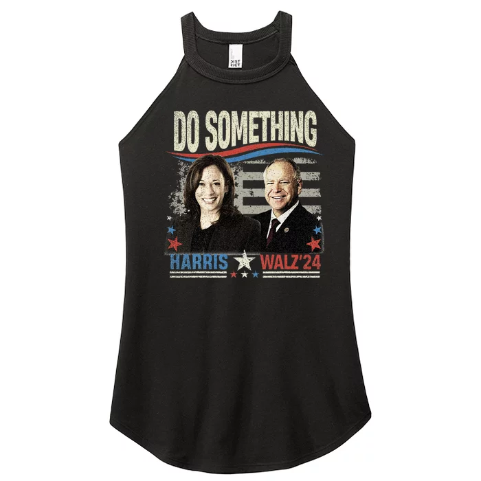 Kamala Harris 2024 Election Michelle Obama Do Something! Women’s Perfect Tri Rocker Tank