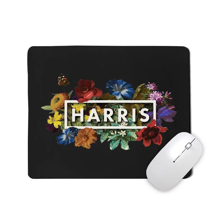 Kamala Harris 2024 Vintage Floral Women Harris President Gift Mousepad