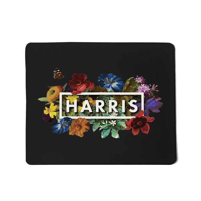 Kamala Harris 2024 Vintage Floral Women Harris President Gift Mousepad