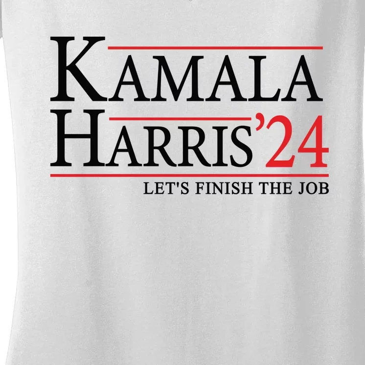 Kamala Harris 2024 Support Graphic Women's V-Neck T-Shirt