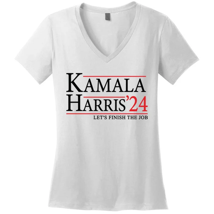 Kamala Harris 2024 Support Graphic Women's V-Neck T-Shirt