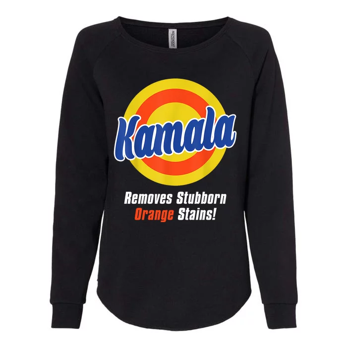 Kamala Harris 2024 Removes Stubborn Stains Funny Womens California Wash Sweatshirt