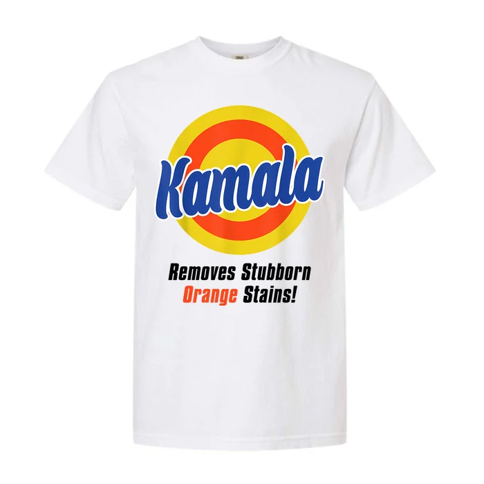 Kamala Harris 2024 Removes Stubborn Stains Funny Garment-Dyed Heavyweight T-Shirt