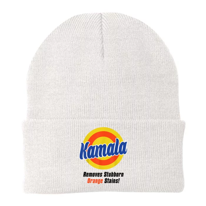 Kamala Harris 2024 Removes Stubborn Stains Funny Knit Cap Winter Beanie