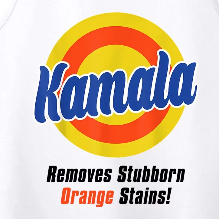 Kamala Harris 2024 Removes Stubborn Stains Funny Performance Tank