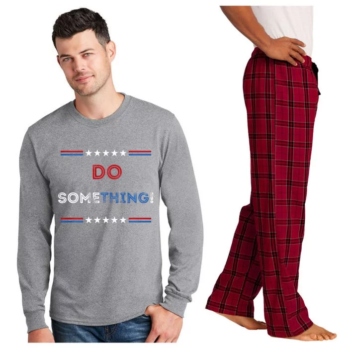 Kamala Harris 2024 Election Michelle Obama Do Something! Long Sleeve Long Sleeve Pajama Set