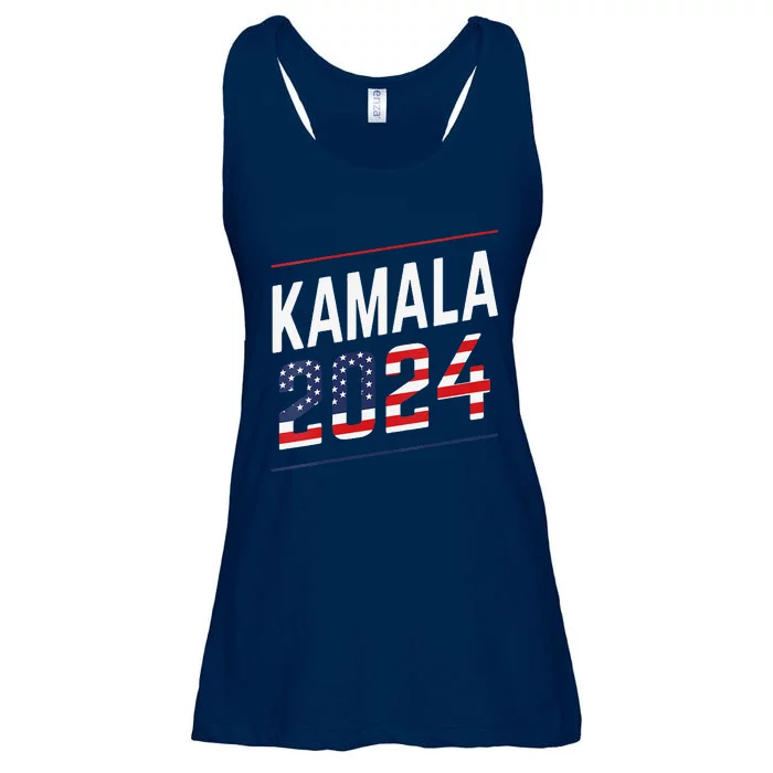 Kamala Harris 2024 President Campaign Ladies Essential Flowy Tank