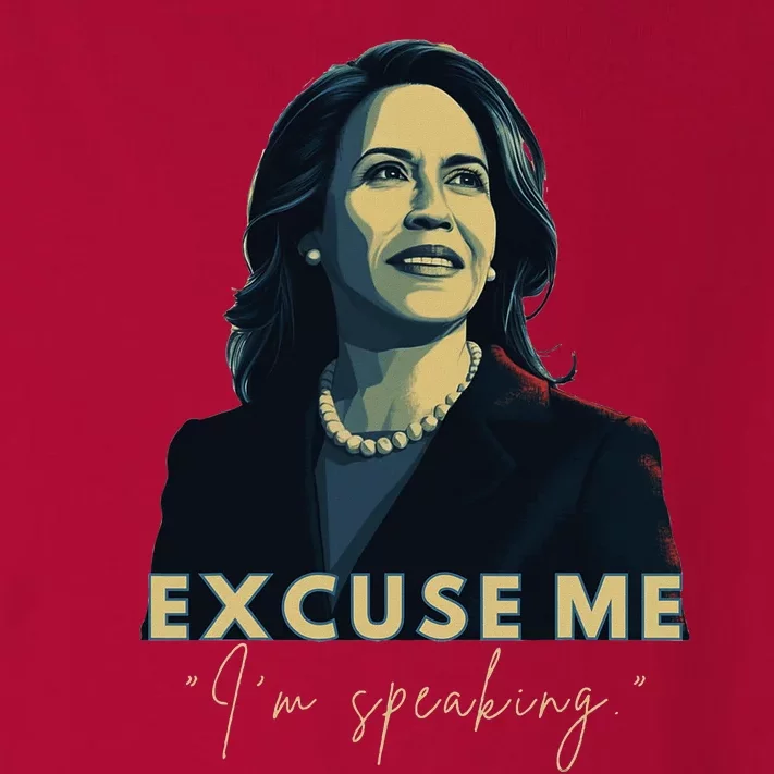 Kamala Harris 2024 Excuse Me IM Speaking Funny Saying Toddler Long Sleeve Shirt