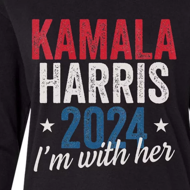 Kamala Harris 2024 Support IM With Her Kamala Harris 2024 Womens Cotton Relaxed Long Sleeve T-Shirt