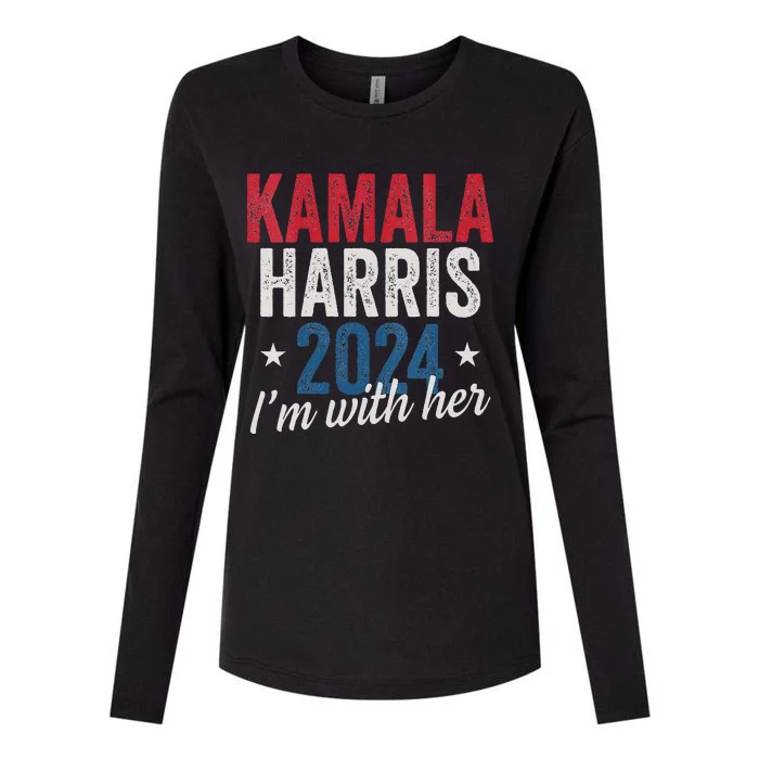 Kamala Harris 2024 Support IM With Her Kamala Harris 2024 Womens Cotton Relaxed Long Sleeve T-Shirt