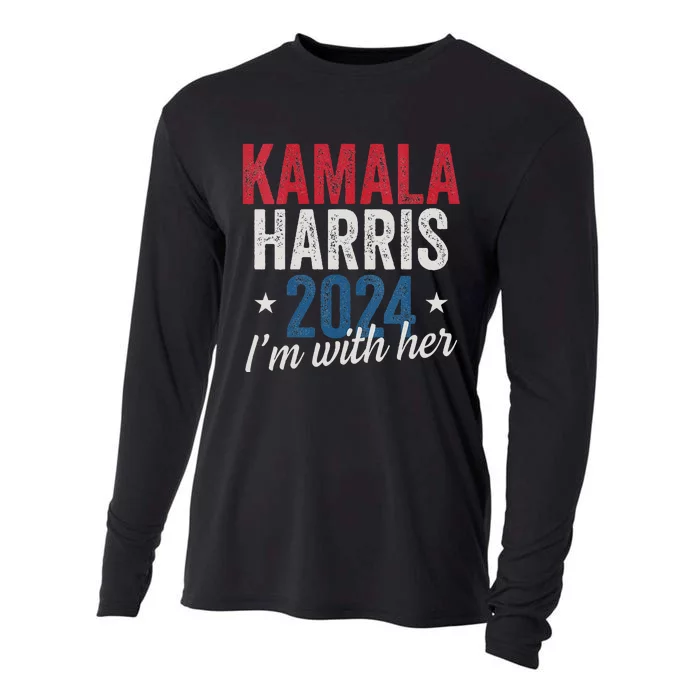 Kamala Harris 2024 Support IM With Her Kamala Harris 2024 Cooling Performance Long Sleeve Crew