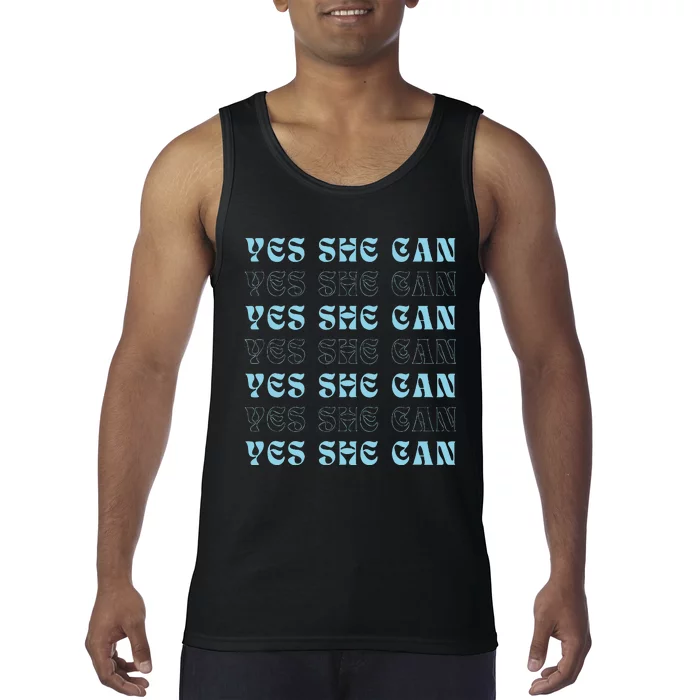 Kamala Harris 2024 Elections Yes She Can Democrat Campaign Tank Top