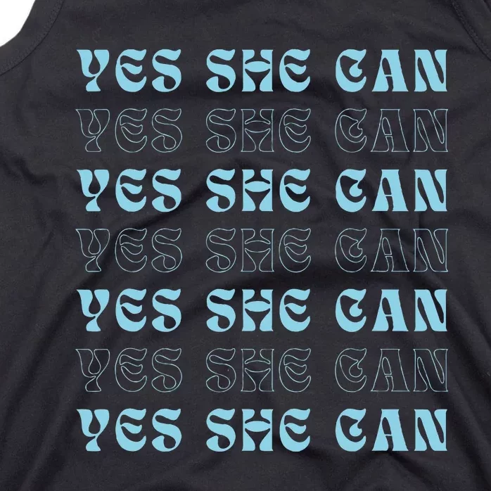 Kamala Harris 2024 Elections Yes She Can Democrat Campaign Tank Top