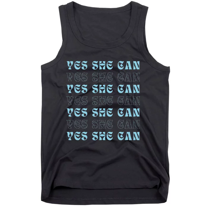 Kamala Harris 2024 Elections Yes She Can Democrat Campaign Tank Top