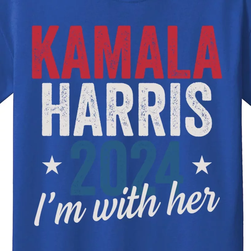 Kamala Harris 2024 Support IM With Her Kamala Harris 2024 Gift Kids T-Shirt