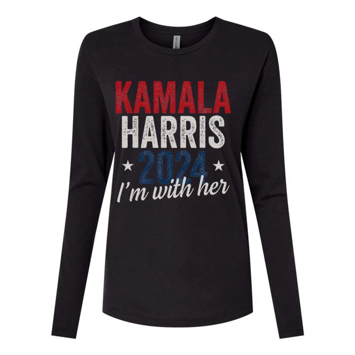 Kamala Harris 2024 Support IM With Her Kamala Harris 2024 Womens Cotton Relaxed Long Sleeve T-Shirt