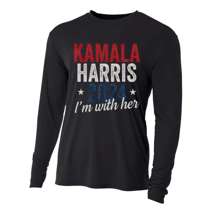 Kamala Harris 2024 Support IM With Her Kamala Harris 2024 Cooling Performance Long Sleeve Crew