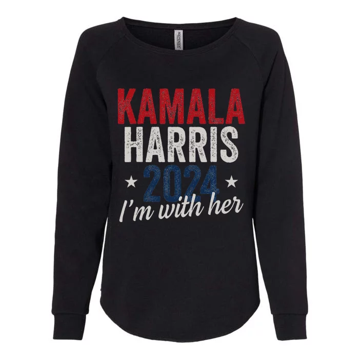 Kamala Harris 2024 Support IM With Her Kamala Harris 2024 Womens California Wash Sweatshirt