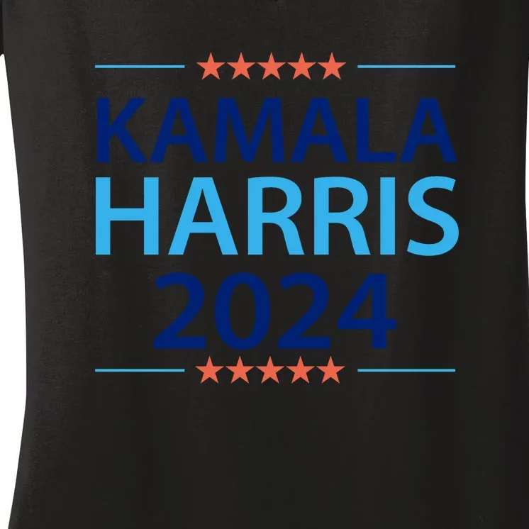 Kamala Harris 2024 Support Graphic Women's V-Neck T-Shirt