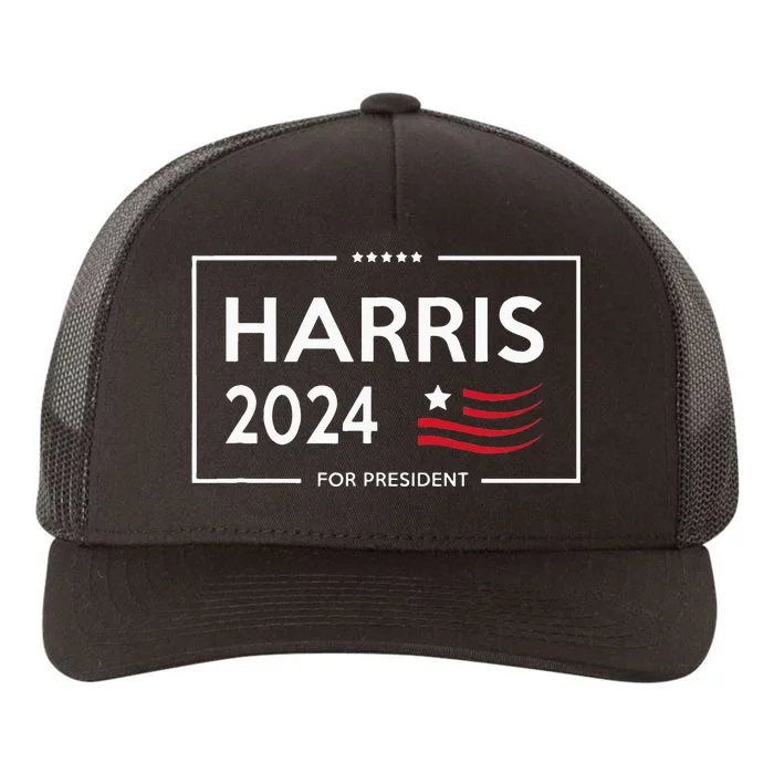 Kamala Harris 2024 For President Campaign Yupoong Adult 5-Panel Trucker Hat