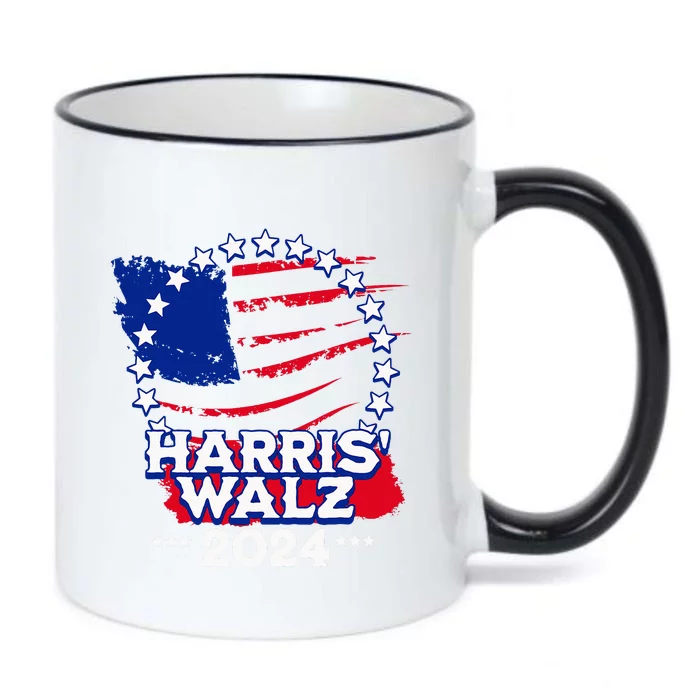 Kamala Harris 2024 Tim Walz 2024 Harris Walz Campaign Rally Black Color Changing Mug