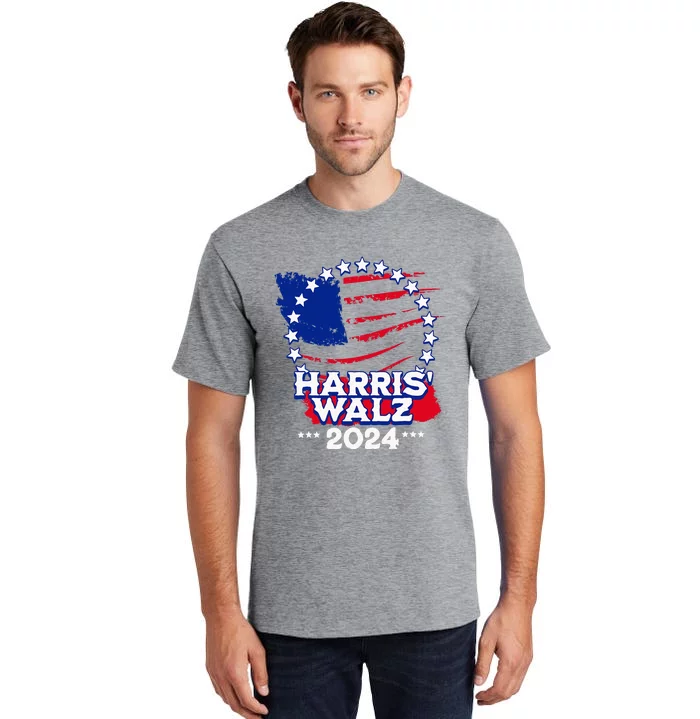 Kamala Harris 2024 Tim Walz 2024 Harris Walz Campaign Rally Tall T-Shirt