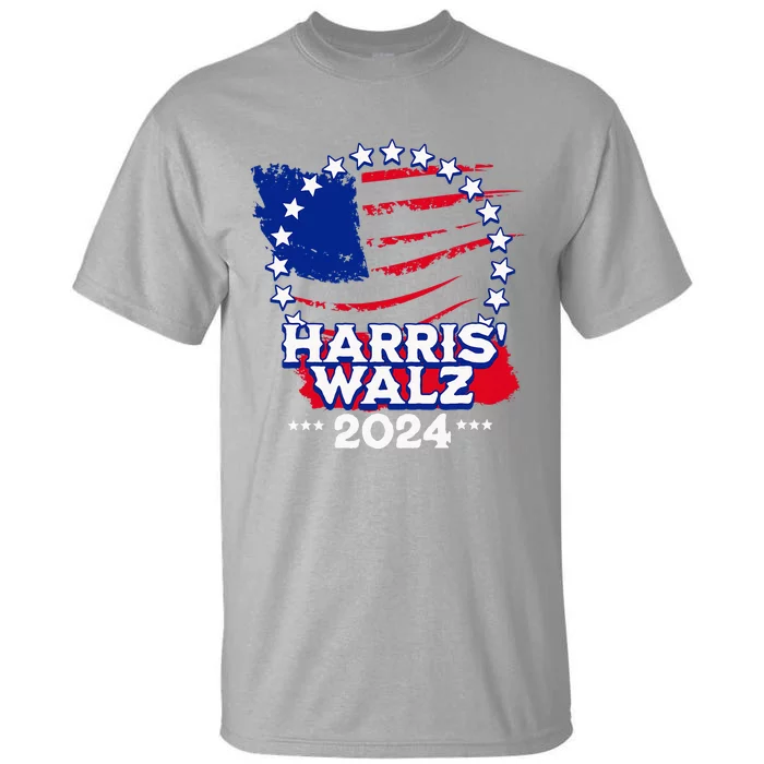 Kamala Harris 2024 Tim Walz 2024 Harris Walz Campaign Rally Tall T-Shirt