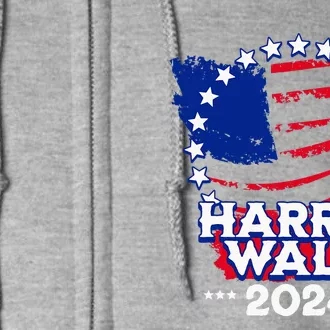 Kamala Harris 2024 Tim Walz 2024 Harris Walz Campaign Rally Full Zip Hoodie