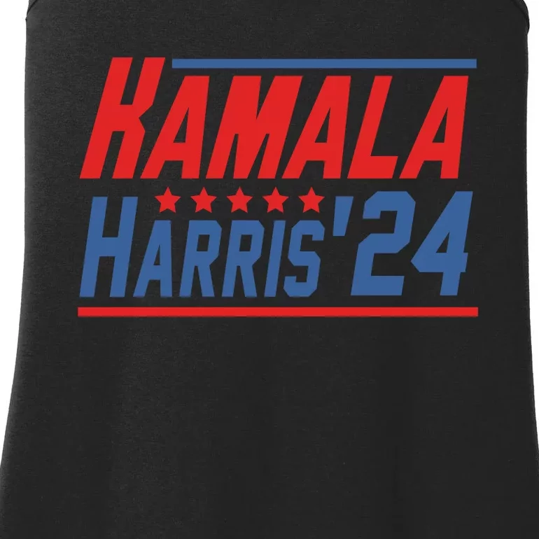 Kamala Harris 2024 Support Graphic Ladies Essential Tank