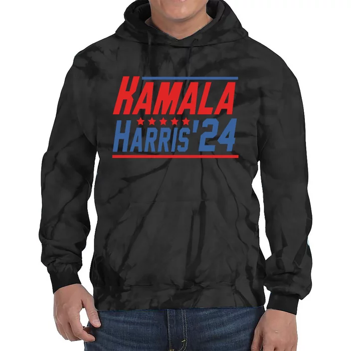 Kamala Harris 2024 Support Graphic Tie Dye Hoodie