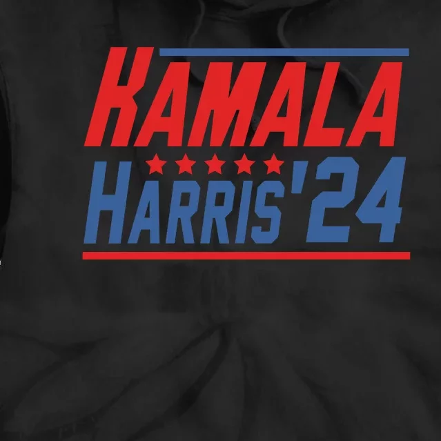 Kamala Harris 2024 Support Graphic Tie Dye Hoodie