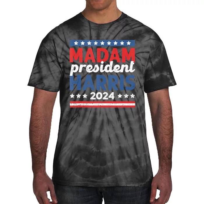 Kamala Harris 2024 Madam President IM Speaking Democrat Tie-Dye T-Shirt