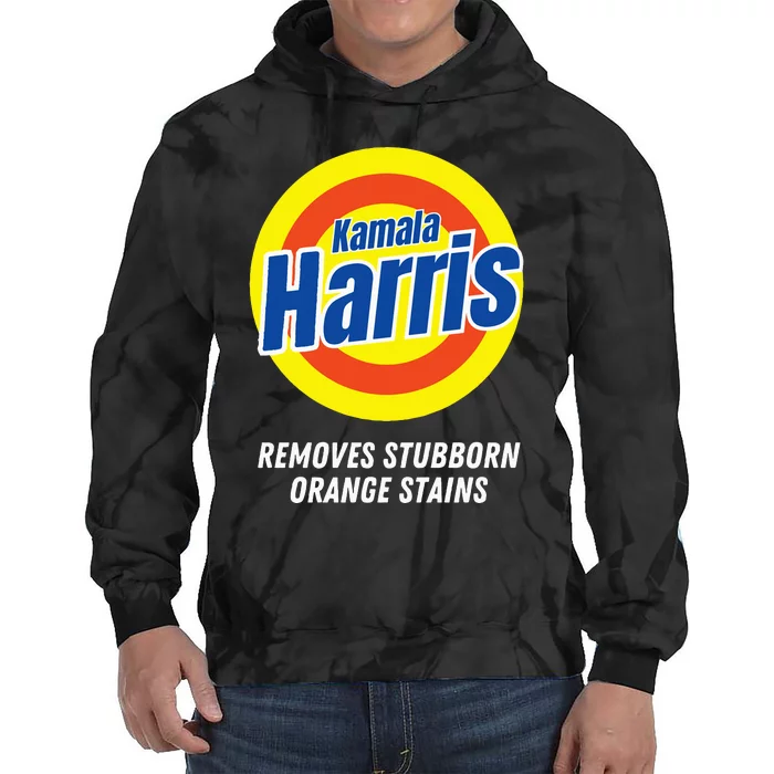 Kamala Harris 2024 Removes Stubborn Orange Stains Humorous Tie Dye Hoodie