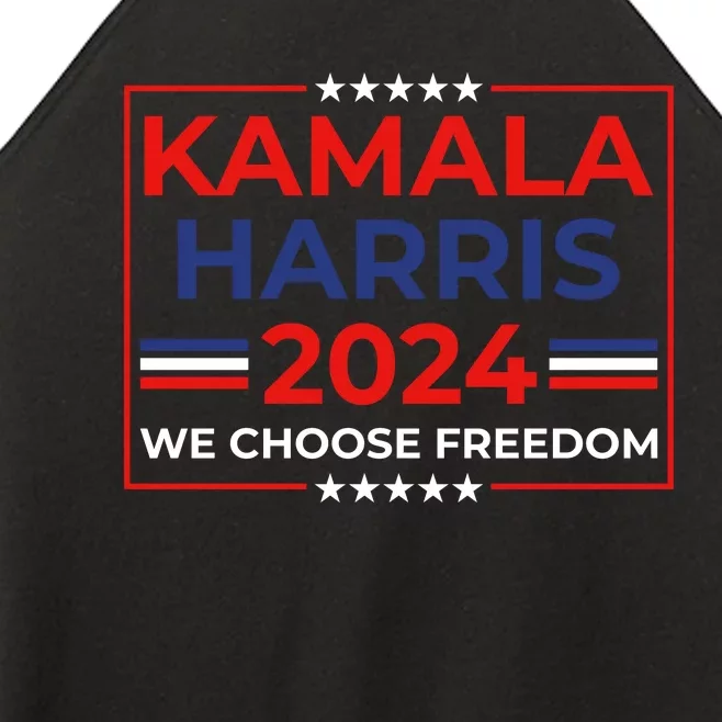 Kamala Harris 2024 We Choose Freedom Women’s Perfect Tri Rocker Tank