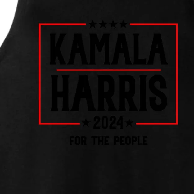 Kamala Harris 2024 For The People Graphic Ladies Tri-Blend Wicking Tank