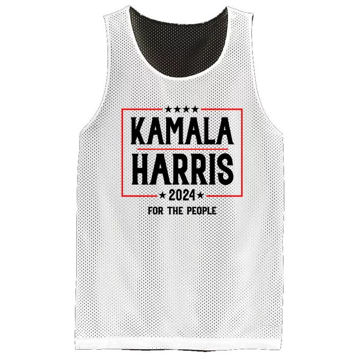 Kamala Harris 2024 For The People Graphic Mesh Reversible Basketball Jersey Tank