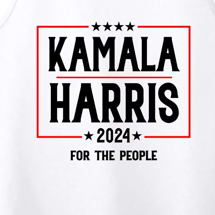 Kamala Harris 2024 For The People Graphic Performance Tank