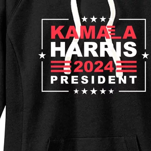 Kamala Harris 2024 President Support Graphic Women's Fleece Hoodie