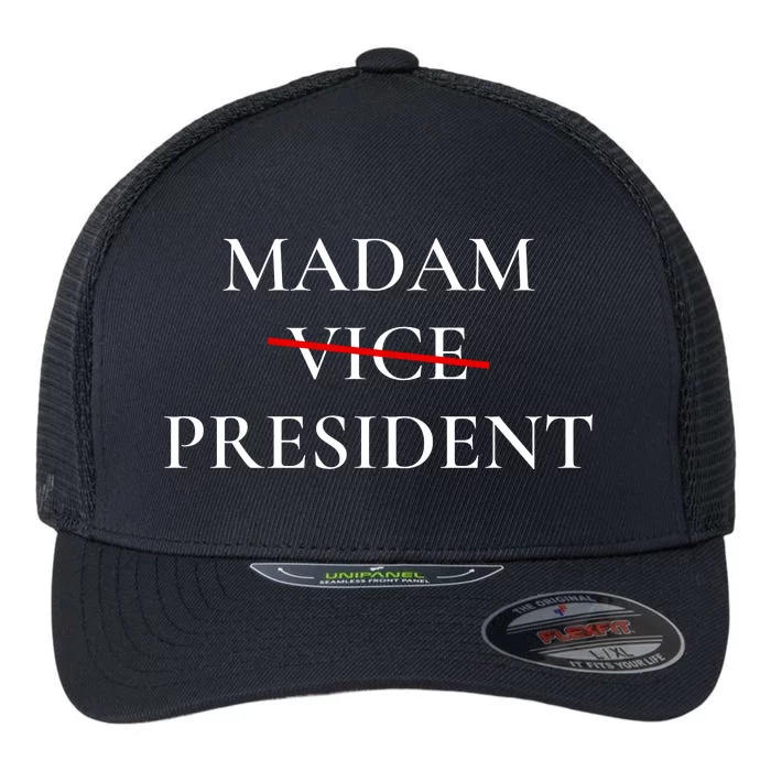 Kamala Harris 2024 Madam President Flexfit Unipanel Trucker Cap